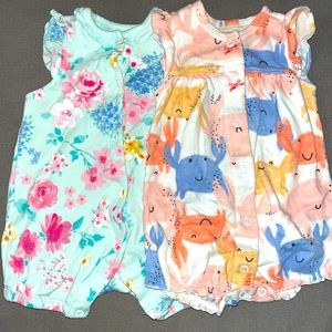 Carter’s 0-3 Month Summer Rompers
